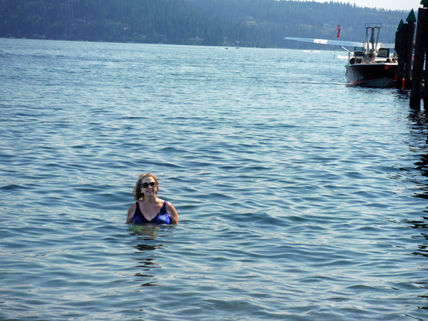 Karen Duquette  in Lake Coeur d'Alene